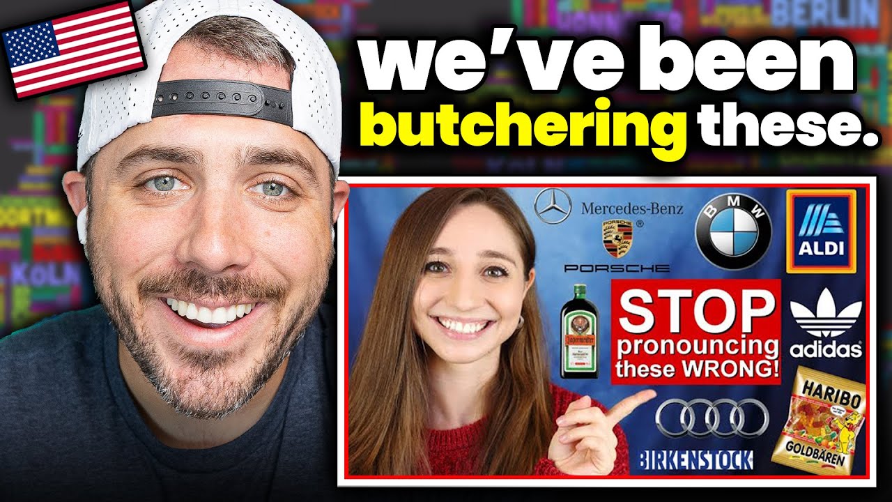 American Reacts to 15 German Brands You’re Saying WRONG! 🇩🇪😂