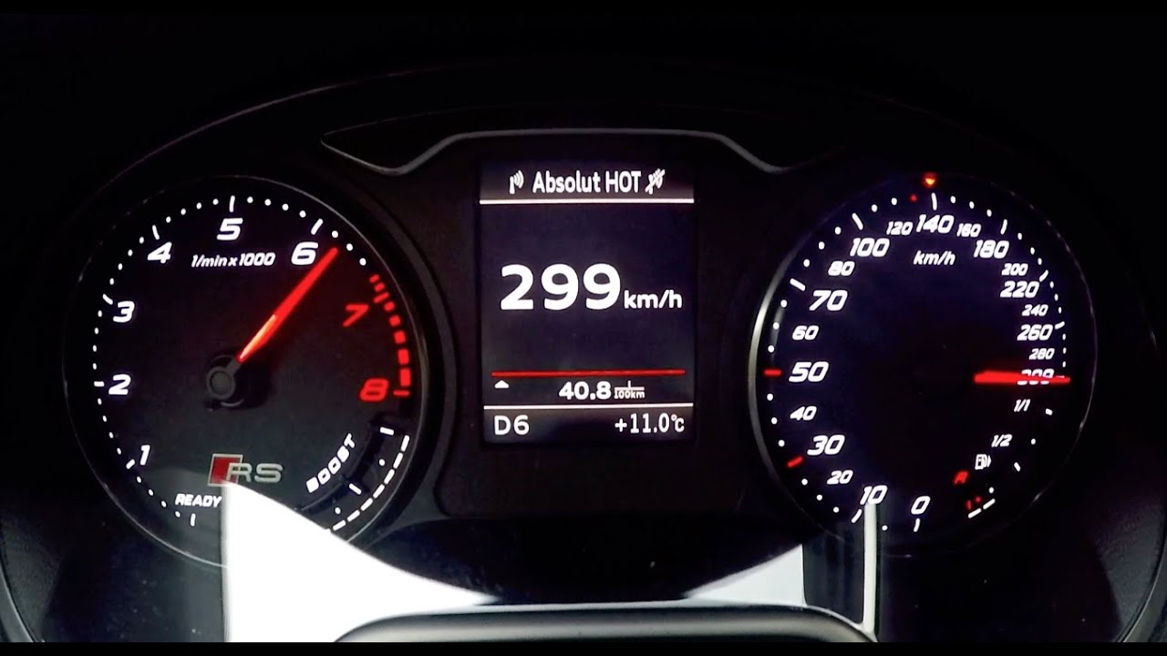 2015 ABT Audi RS3 - 300+ km/h Acceleration (Autobahn) & pure Sound