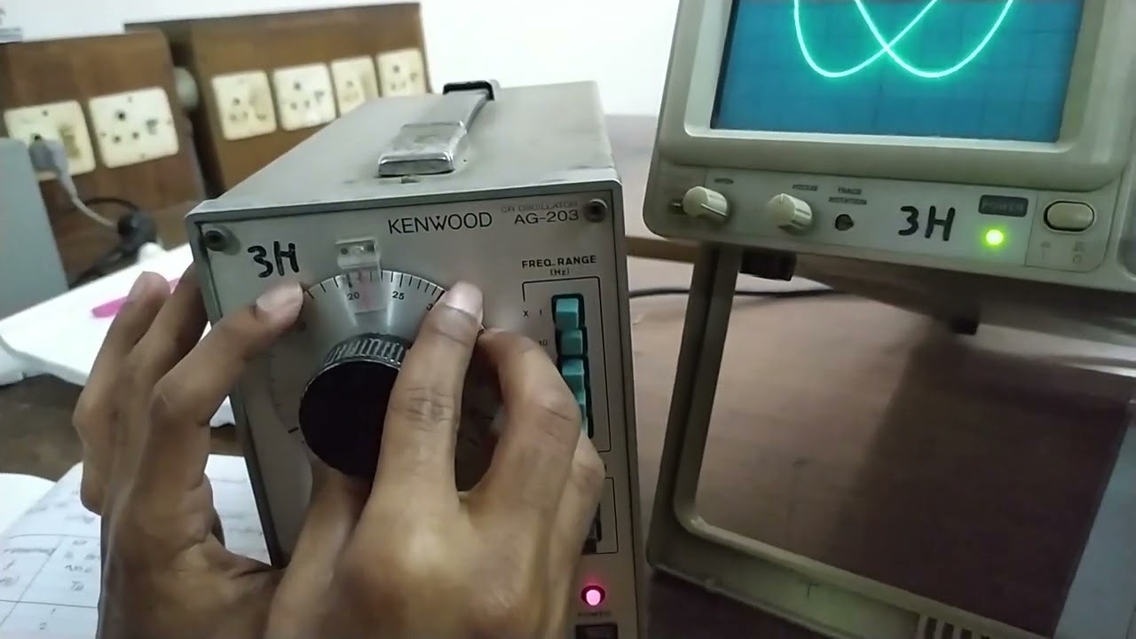 To Familiarize with an oscilloscope and to measure unknown frequency & phase angle