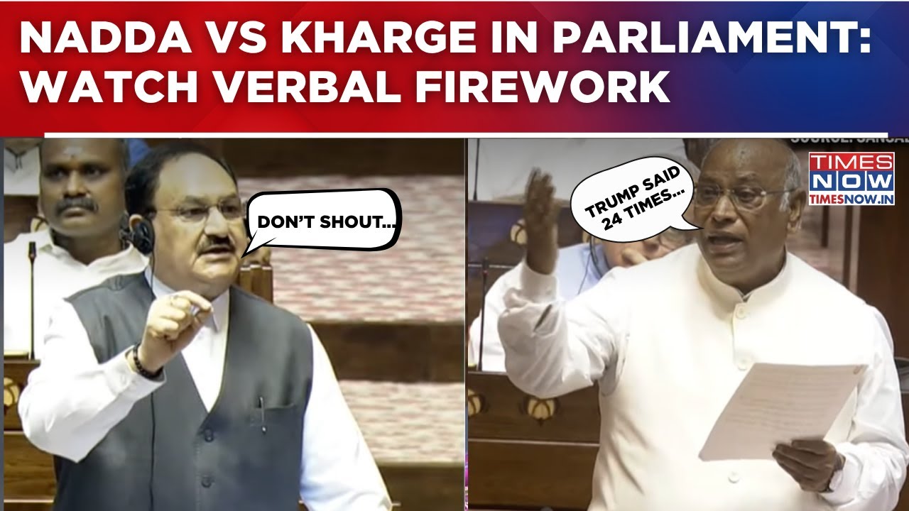 JP Nadda Vs Mallikarjun Kharge: Verbal Fireworks In Parliament Over Operation Sindoor | Watch