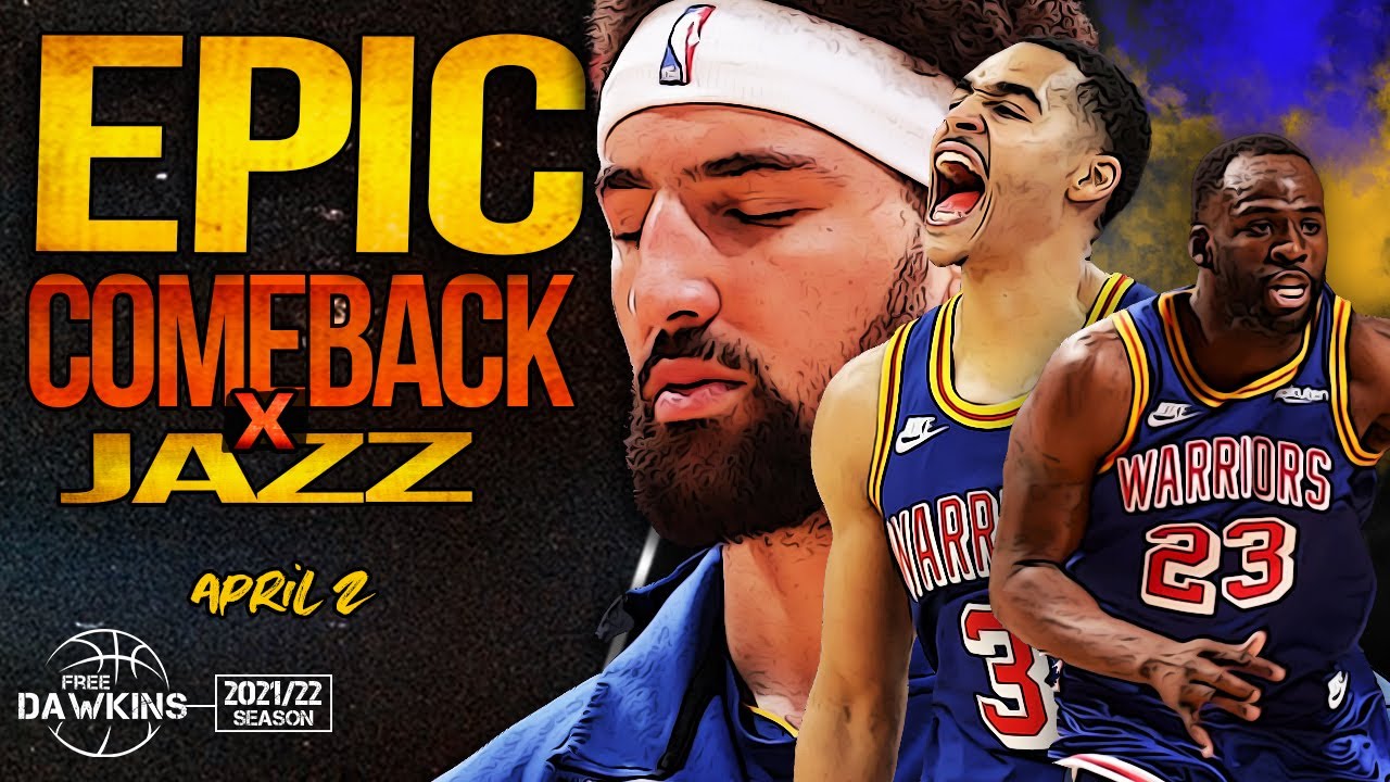 Klay Catches FiRE Late, Warriors Pull Off an EPiC 21 Pts Comeback vs Jazz 😱 | April 2, 2022