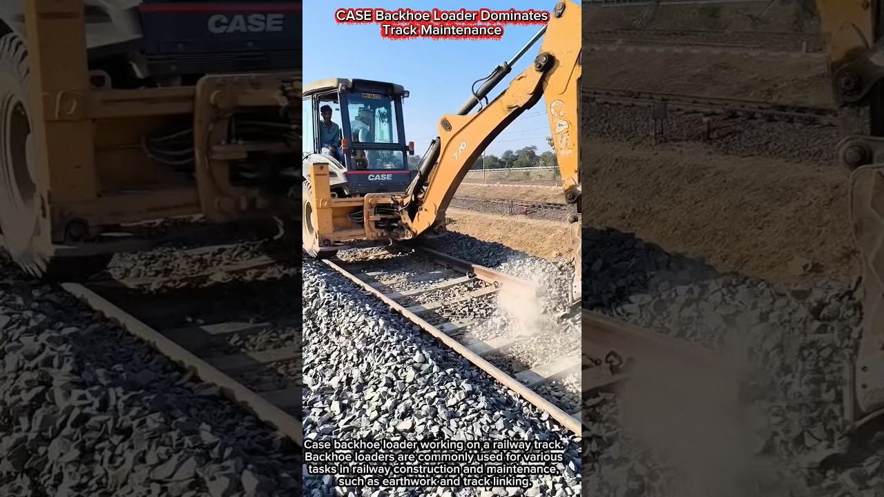 CASE Backhoe Loader Dominates Track Maintenance