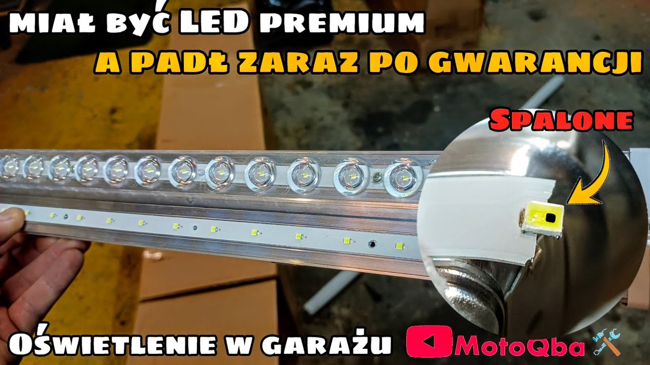 LED do garażu - miało być PREMIUM a padło zaraz po gwarancji 😅