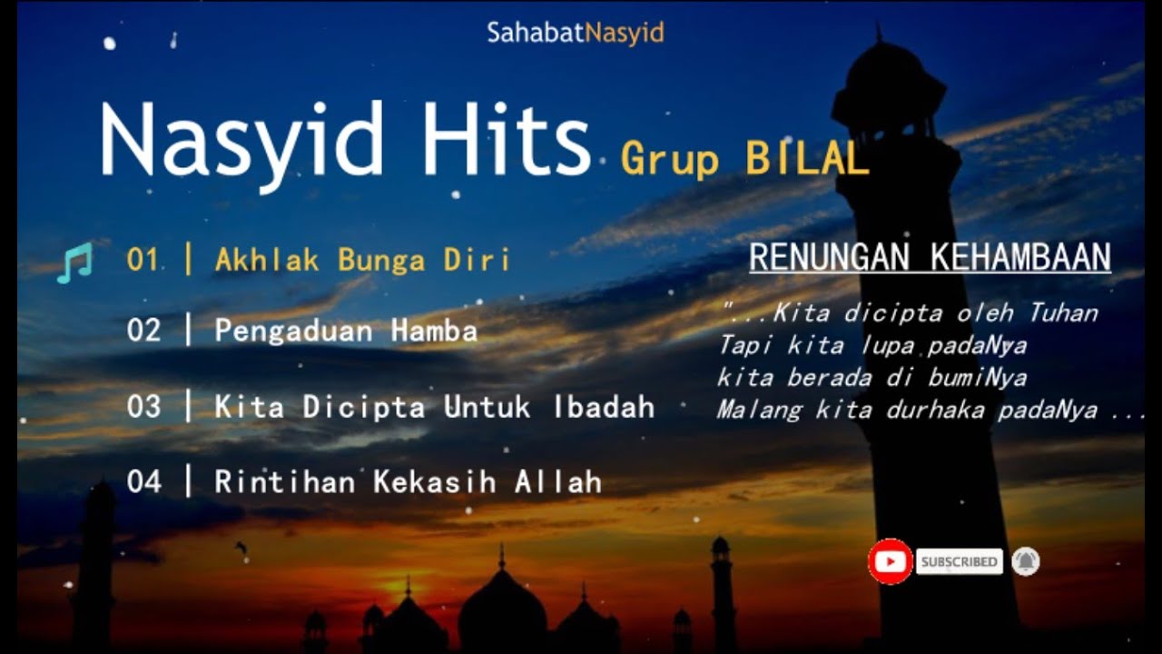 Kumpulan Lagu Hits Grup Nasyid BILAL | Renungan Kehambaan (Audio)