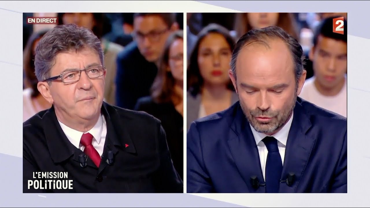 Jean-Luc Mélenchon face à Édouard Philippe dans L'Émission politique