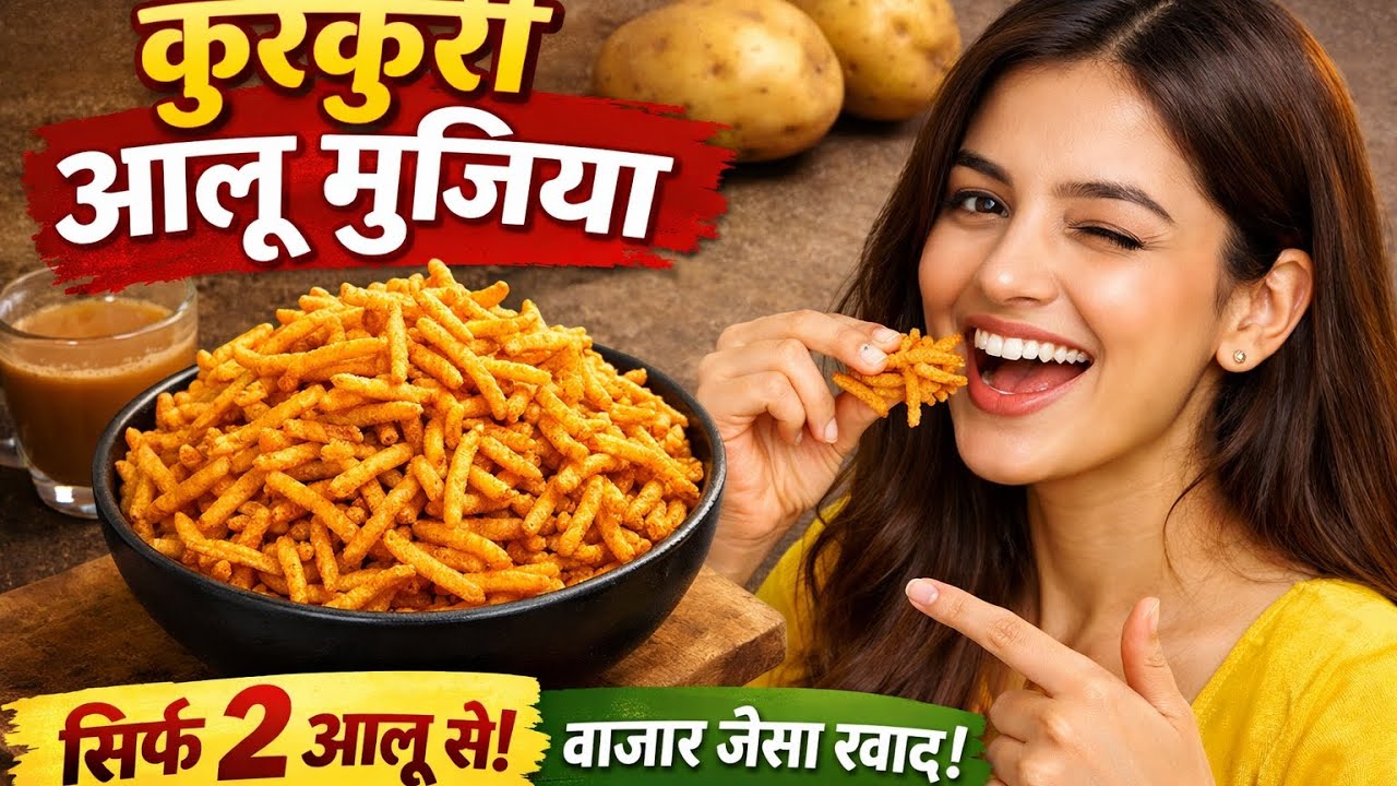 2 आलू से बनाएं बाजार जैसी क्रिस्पी आलू भुजिया | Easy Aloo Bhujiaझटपट बनने वाली चाय के साथ परफेक्ट😃😃👍