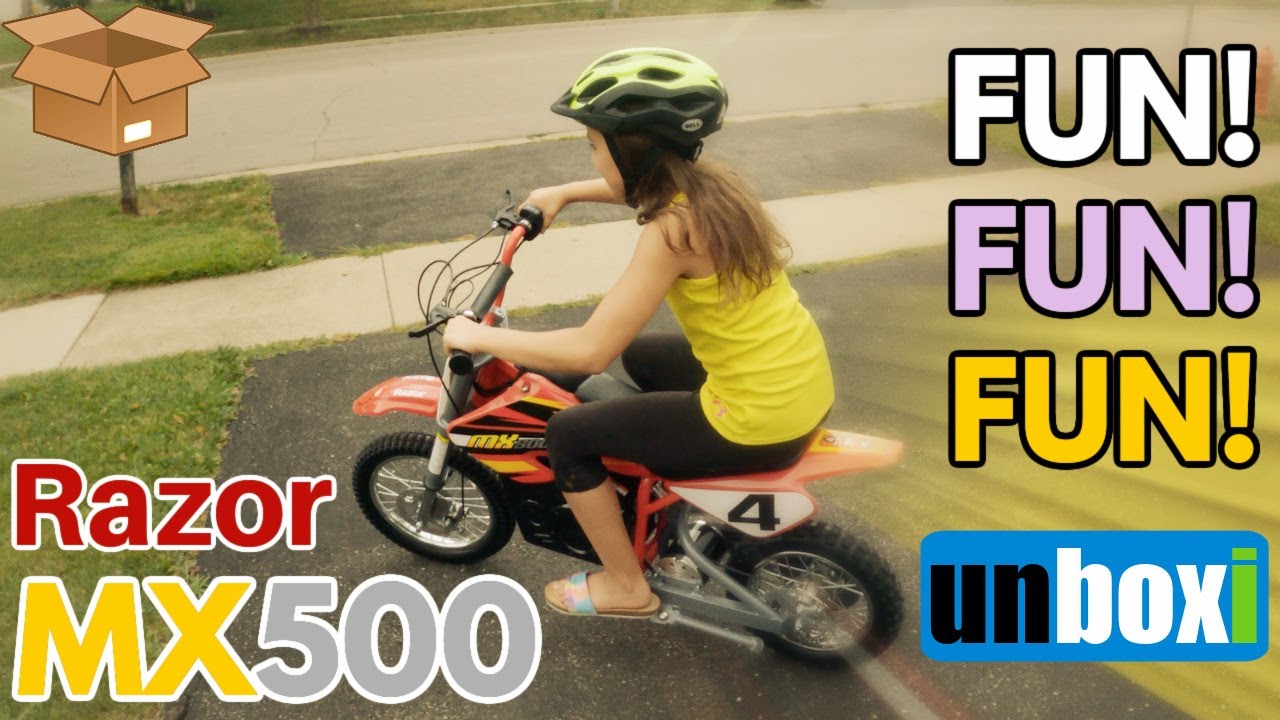 Razor MX500 36V Kids Electric Motorcycle (UNBOXING AND ASSEMBLING)