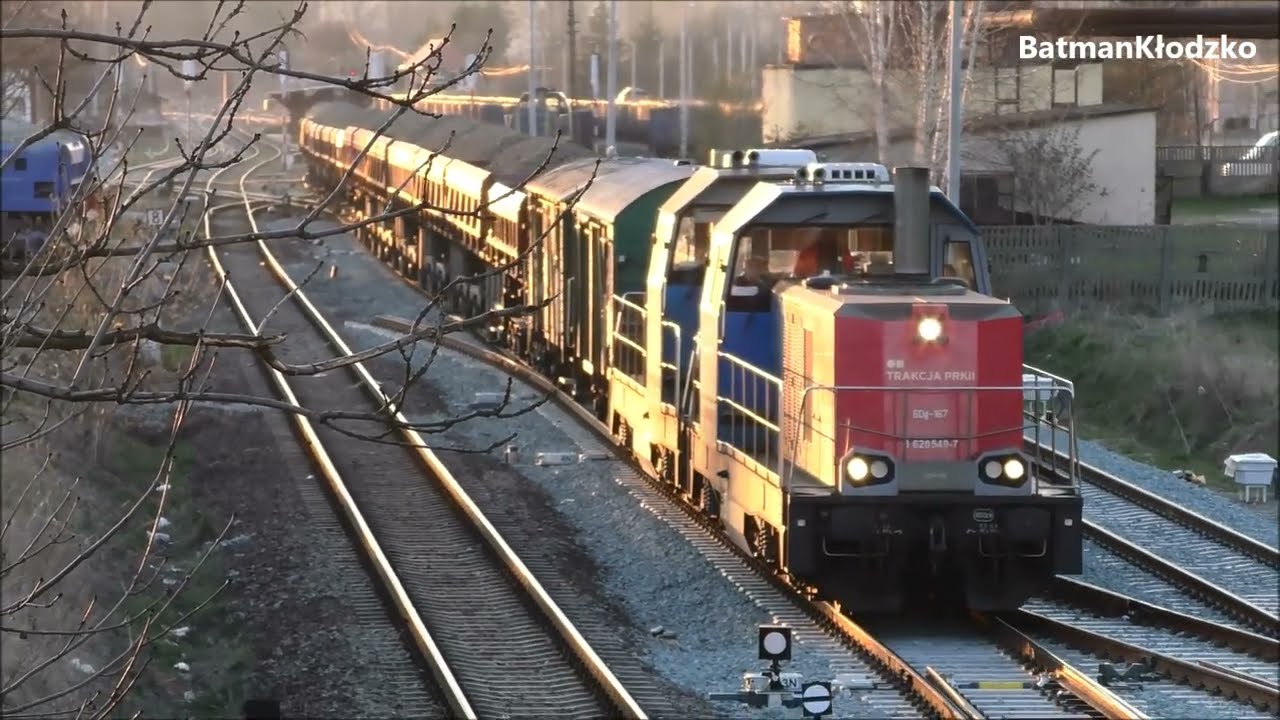 Pociągi w Ścinawce Średniej Wiosna 2021r.