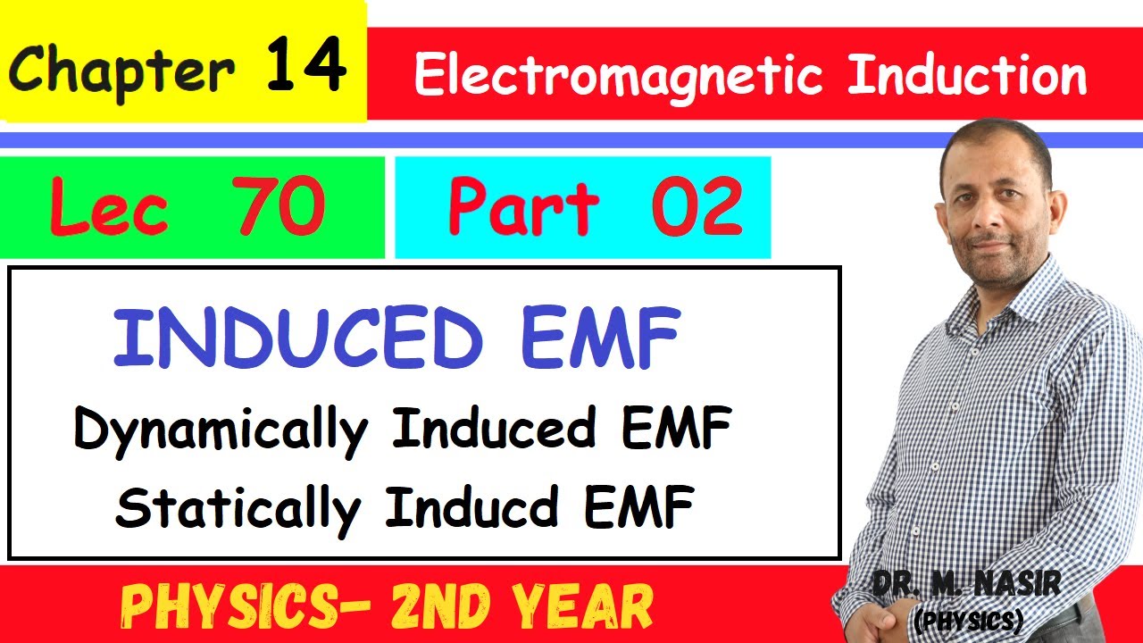 Induced EMF |Dynamically & Statically Induced EMF| Ch#14(Part 2) | Physics-II |Prof.M.Nasir | LEC#70