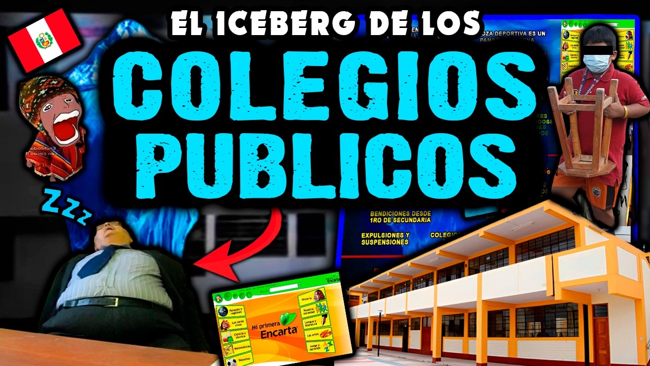 Iceberg de los COLEGIOS ESTATALES en Perú