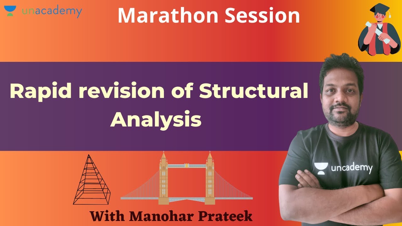 Rapid revision of Structural Analysis | Marathon Session | GATE & ESE | Manohar Prateek