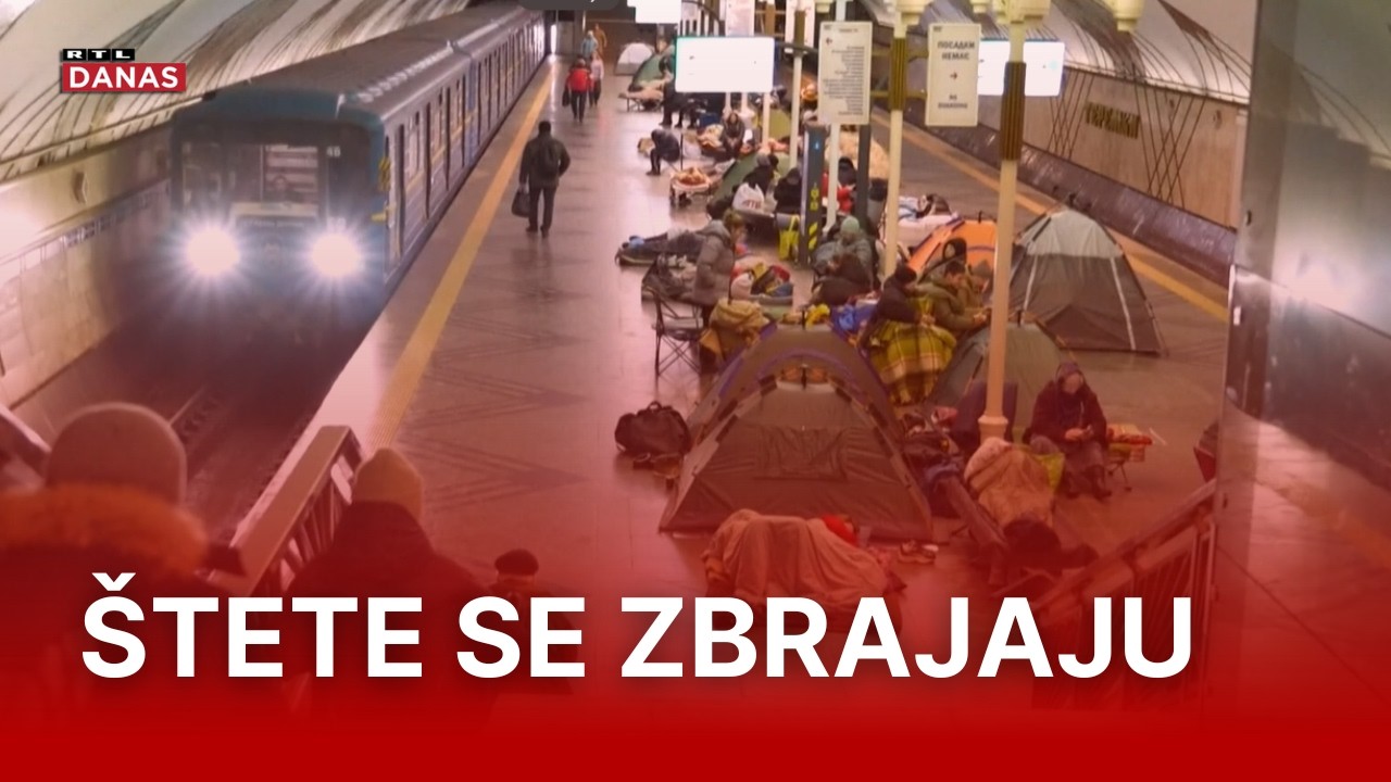 Rusi zasuli Ukrajinu projektilima, zima dotukla civile! Kijev, Harkiv i zapad bez struje | RTL Danas