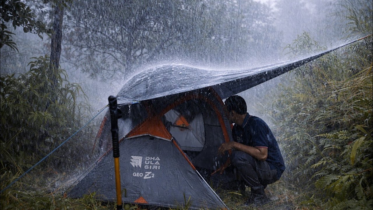 Camping in Rain and Thunder&hellip; Then Everything Went Silent (Foggy Night)&rdquo;