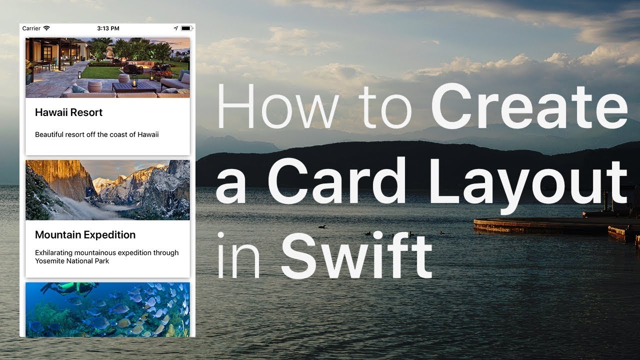 How to Create a Card Layout in Swift (UICollectionView)