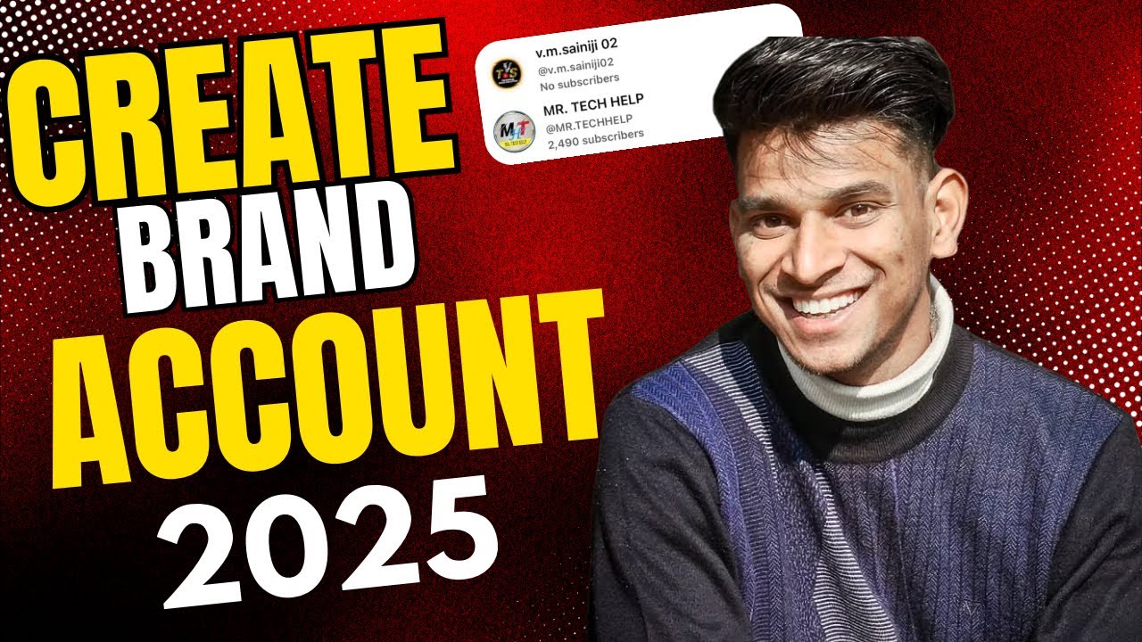 How to Create Brand Account YouTube 2025🔥| Move YouTube Channel to Brand Account