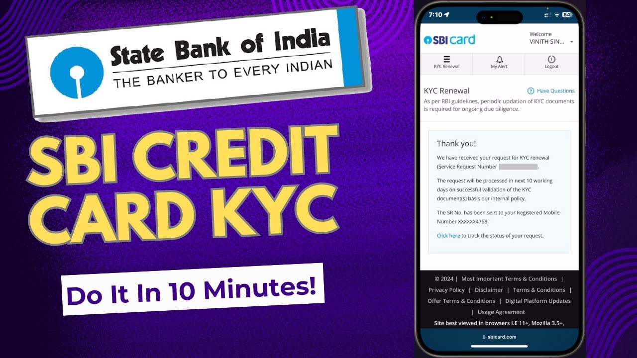 💥SBI Credit Card KYC Renewal Online | KYC In 5 Minutes!