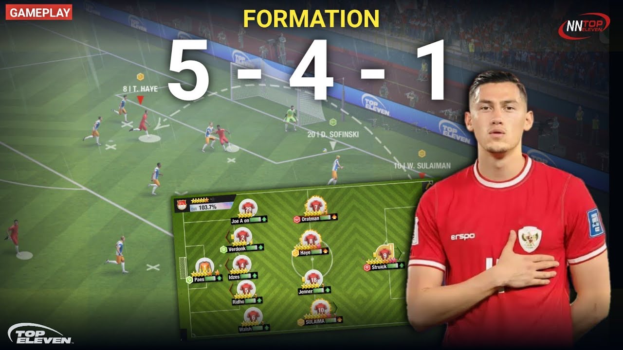 Первый раз пробуем расстановку 5-4-1, как в сборной Индонезии | Top Eleven 2025