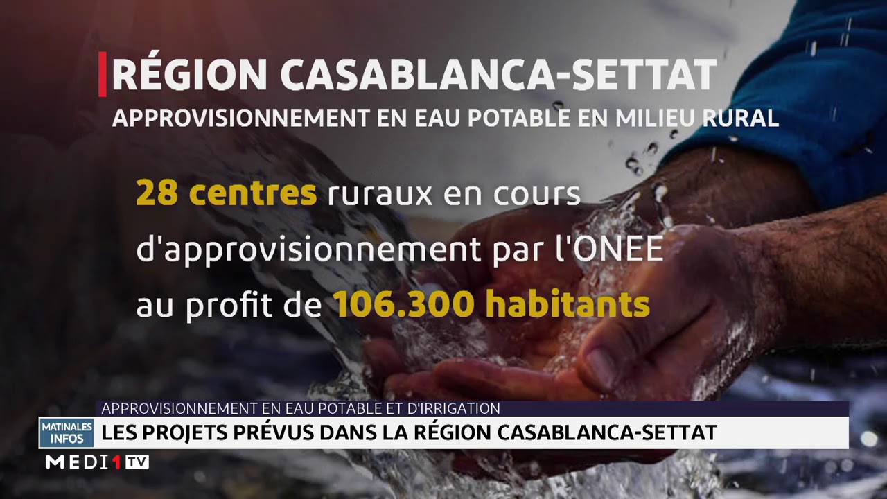 Les projets prévus dans la région Casablanca-Settat