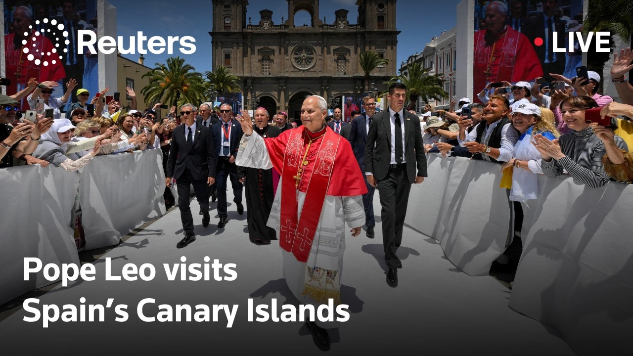 LIVE: Pope Leo visits Spain's Canary Islands