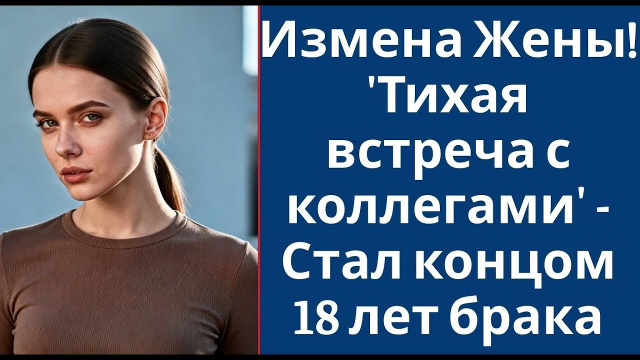 Измена Жены! 'Тихая встреча с коллегами'   Стал концом 18 лет брака
