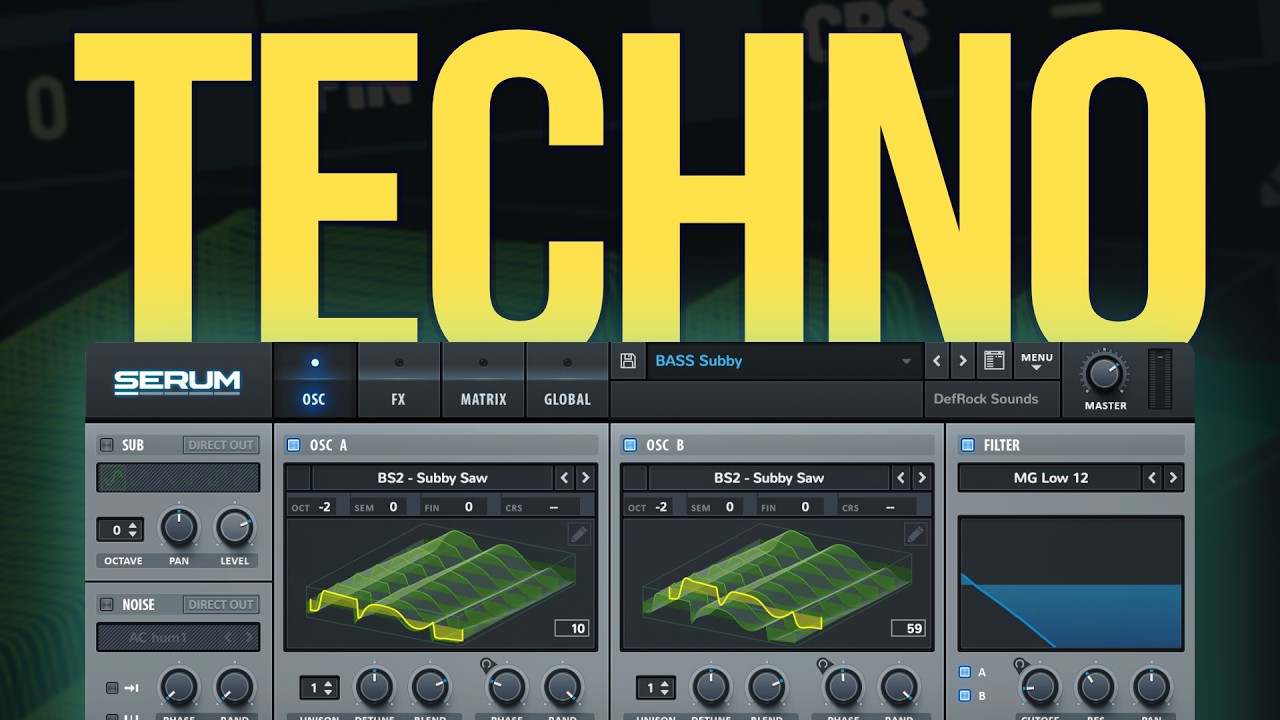 TECHNO &ndash; Serum presets (NO TALKING)