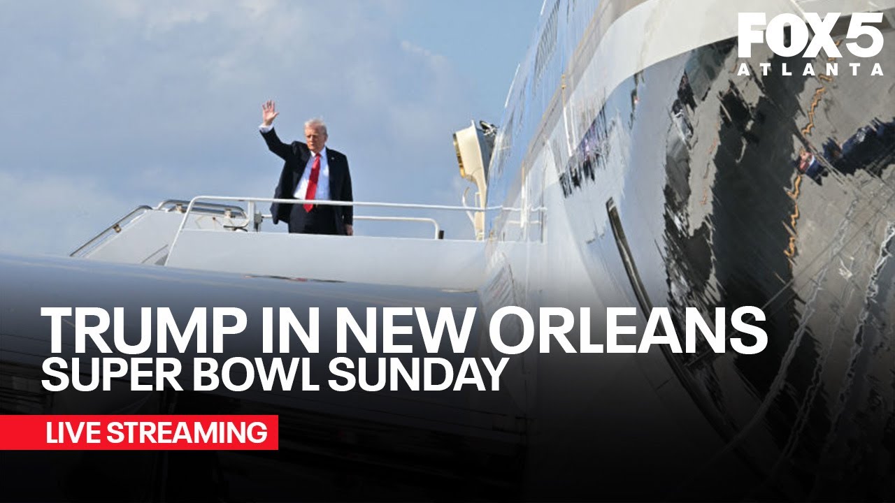 WATCH LIVE: President Trump lands in New Orleans for Super Bowl