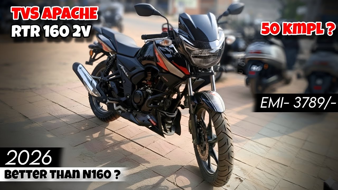 TVS Apache RTR 160 2V 2026 😱 | 50 KMPL सच या झूठ ? Better than N160 ?