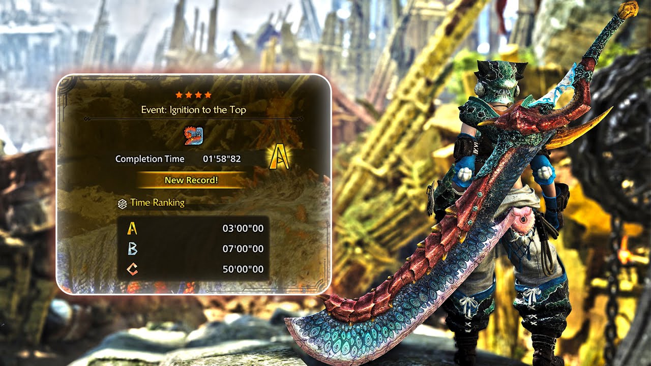 Event: Ignition to the Top | Great Sword | S-Rank 1'58 | Monster Hunter Wilds