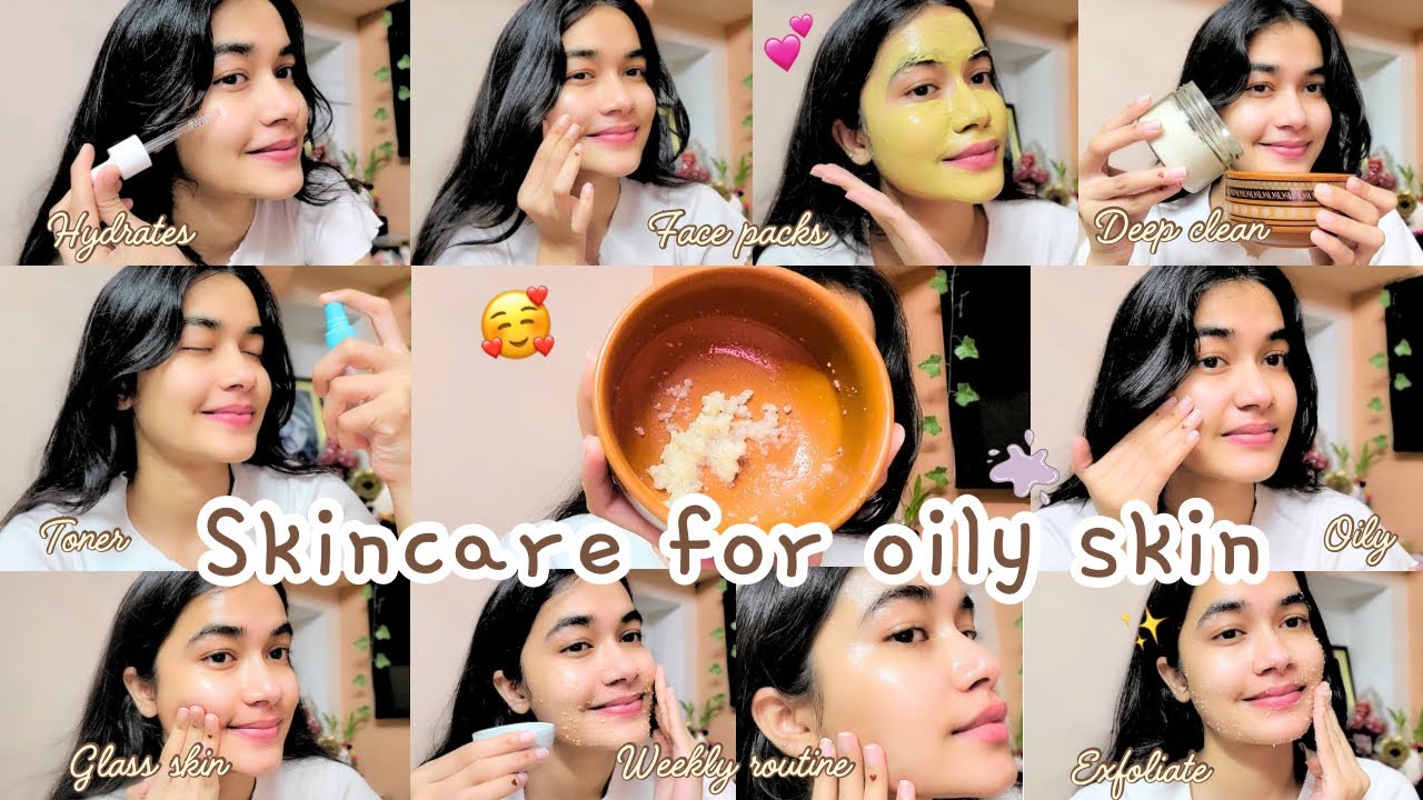 the ULTIMATE Oily Skin Routine 🍯✨ simple remedies for oily skin | acne, excessive oil 🌸 #skincare