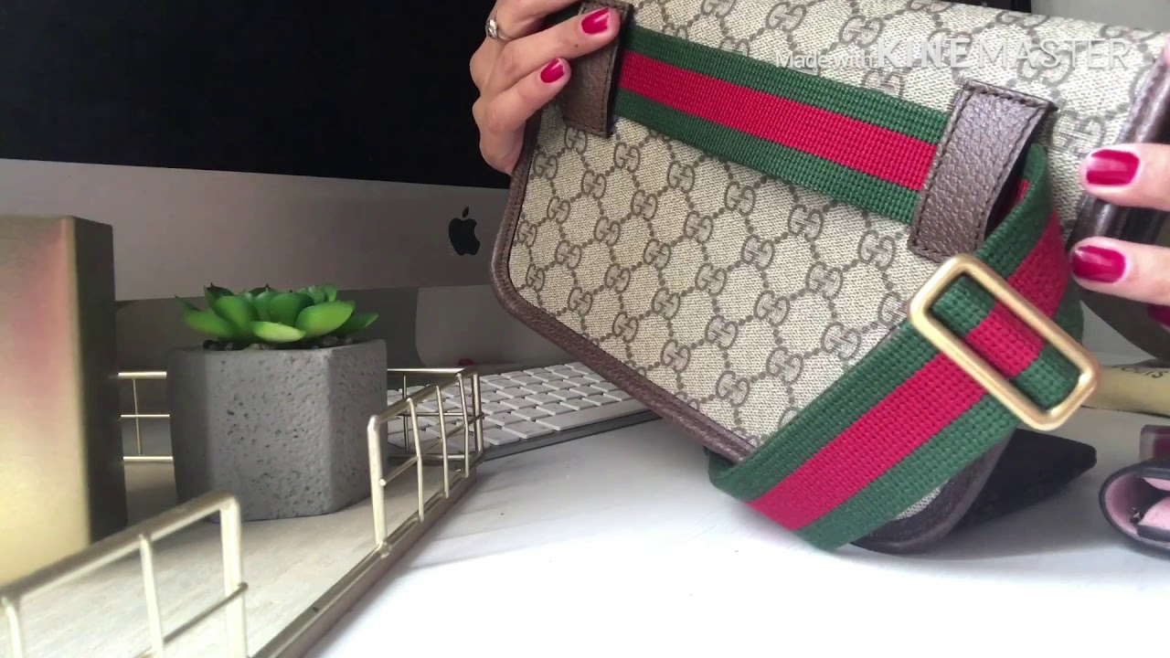 GUCCI MONOGRAM BELT BAG REVIEW| what fits inside | my thoughts