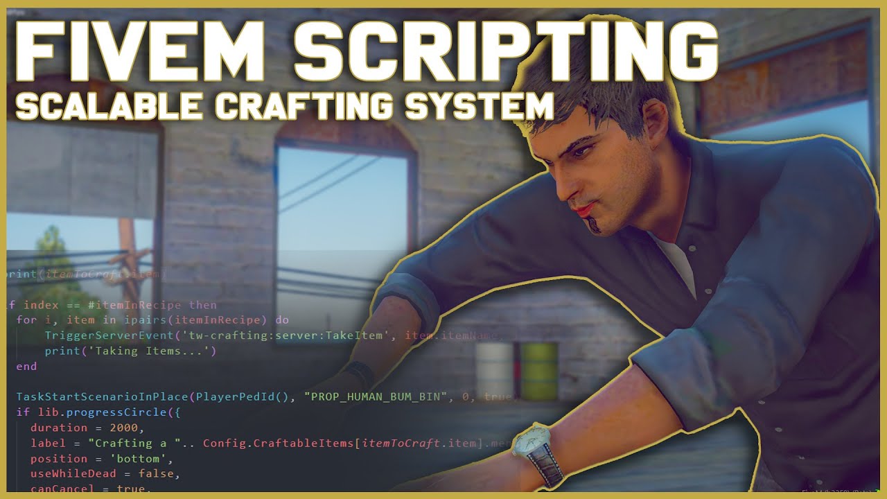 FiveM Scripting - Customizable Crafting System