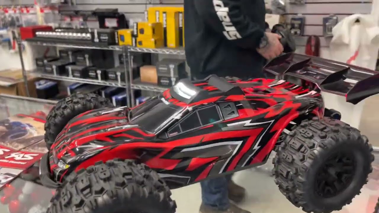 Alaska Car Shop - Traxxas Exclusive Dealer, Steve - The Mini XRT,  and Bambi gets wet!