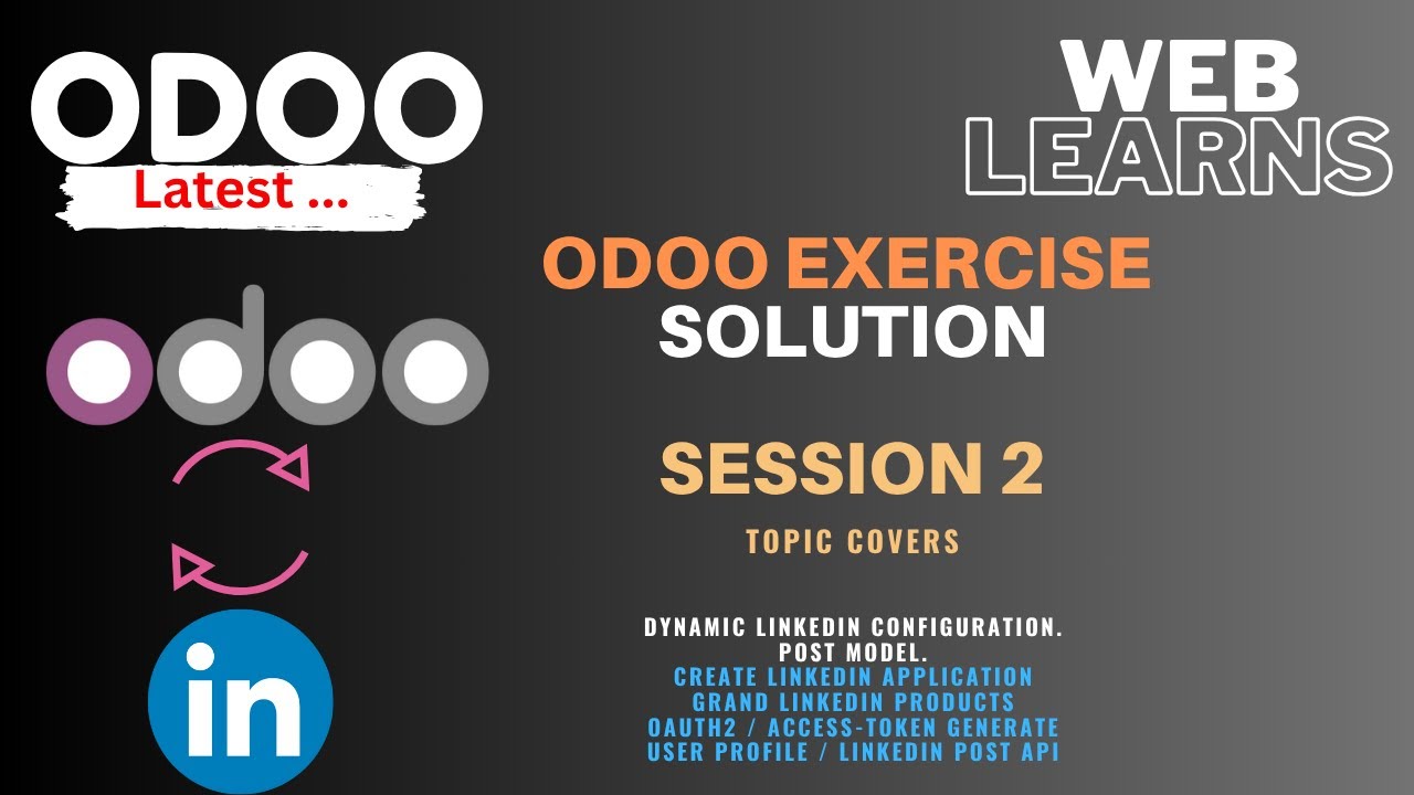 Linkedin Integration With Odoo Exercise Solution