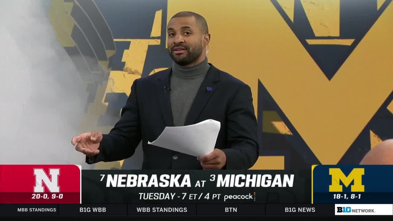 Nebraska's Defense Key to Top 10 Matchup Against Michigan | Big Ten Basketball