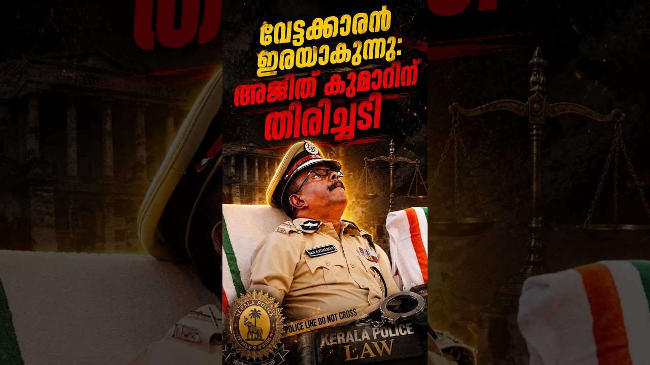 വേട്ടക്കാരൻ ഇരയാകുന്നു: അജിത് കുമാറിന് തിരിച്ചടി | MR Ajith Kumar | Kerala