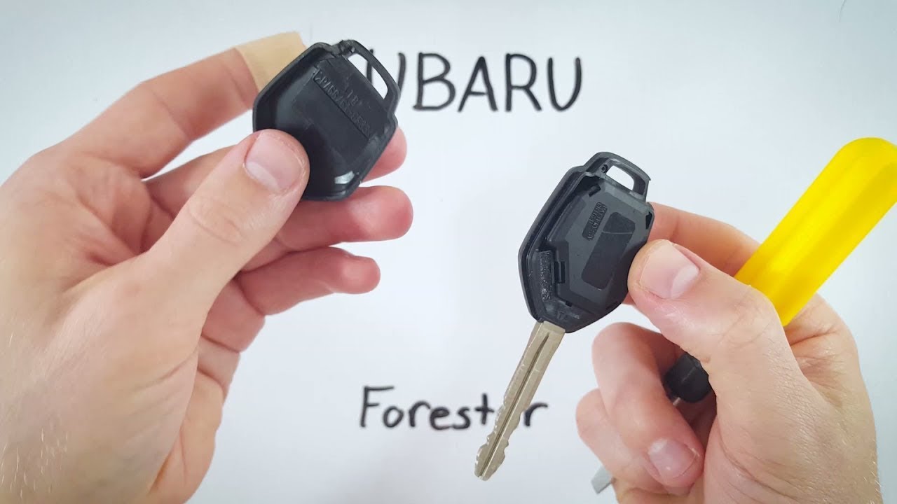 Замена батареи брелока Subaru Forester (2014–2021)