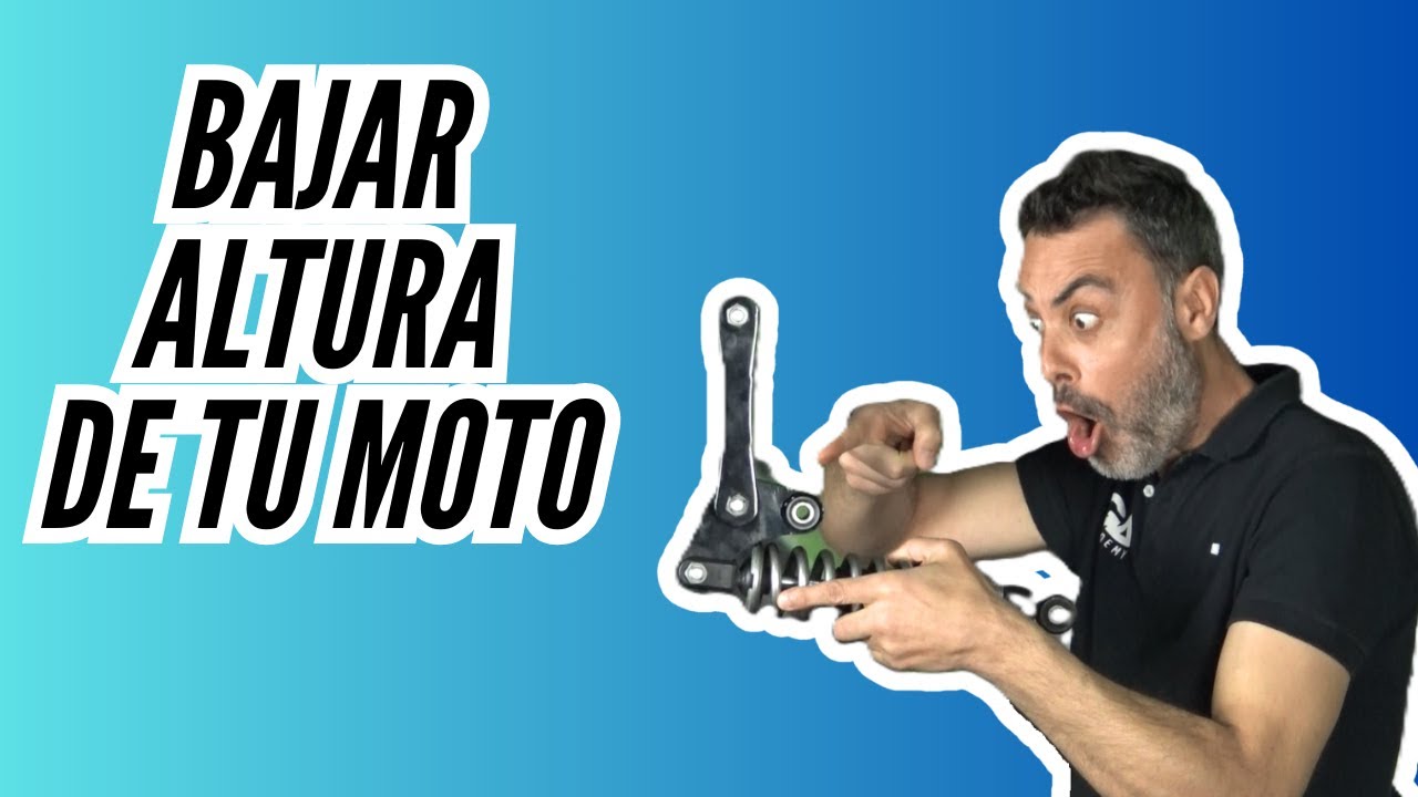 Baja la altura de tu moto correctamente