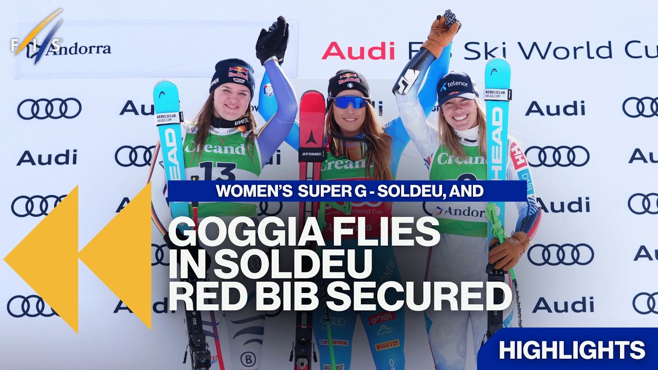 Goggia Flies in Soldeu - Red Bib Secured | Highlights | FIS Alpine