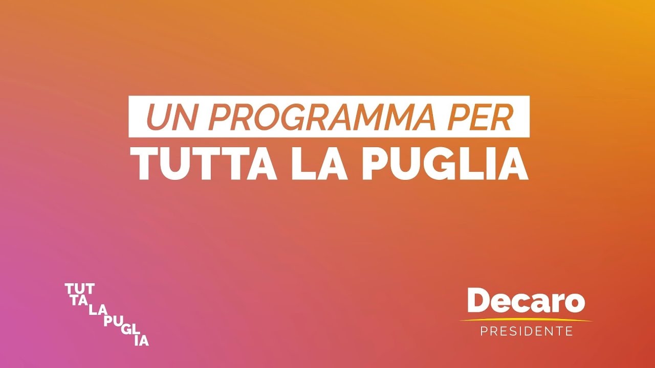 Un Programma per tutta la Puglia