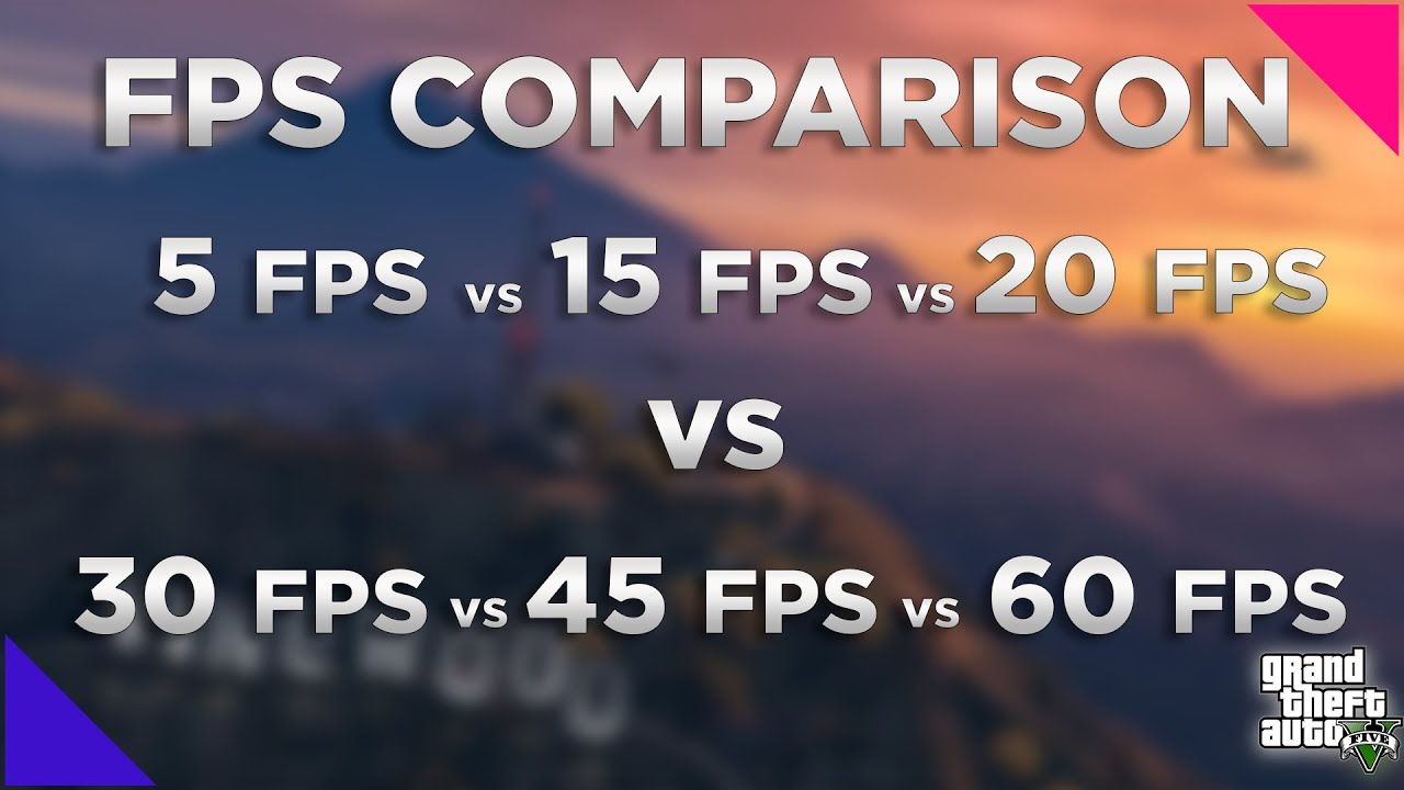 FPS comparison in GTA V. Can YOU see the difference?