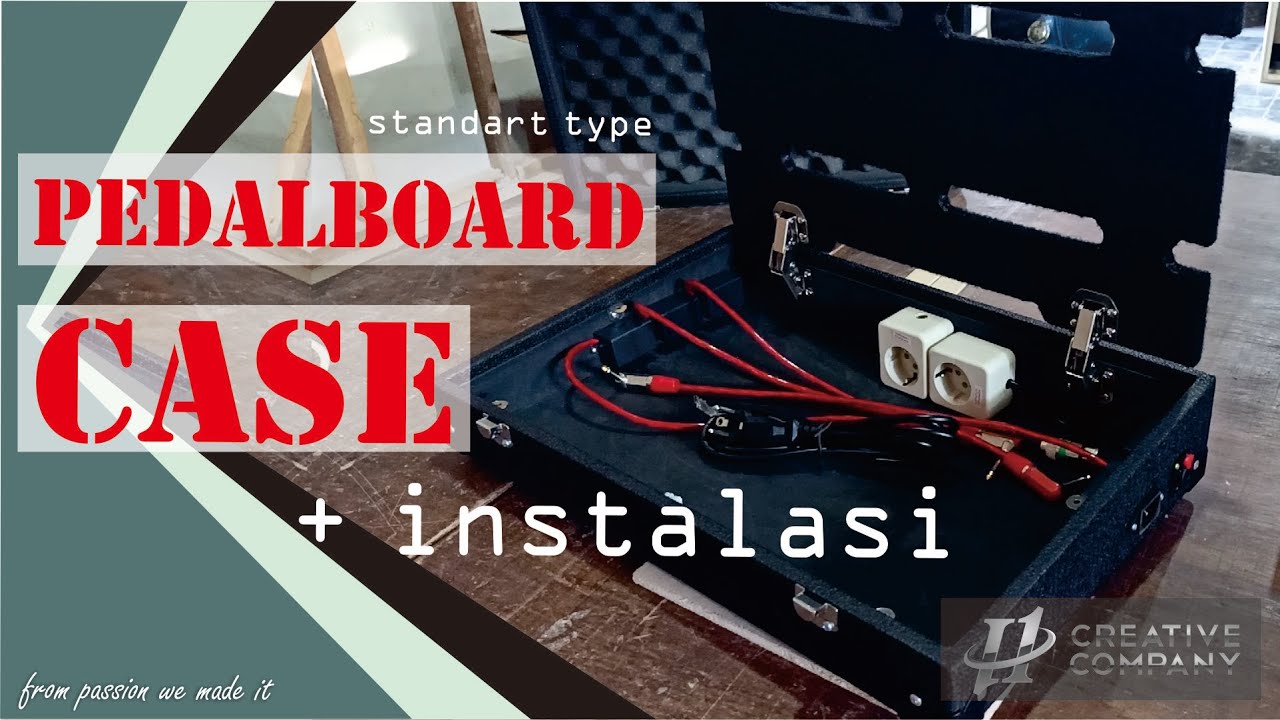 Membuat Pedalboard Case + (wiring instalation)