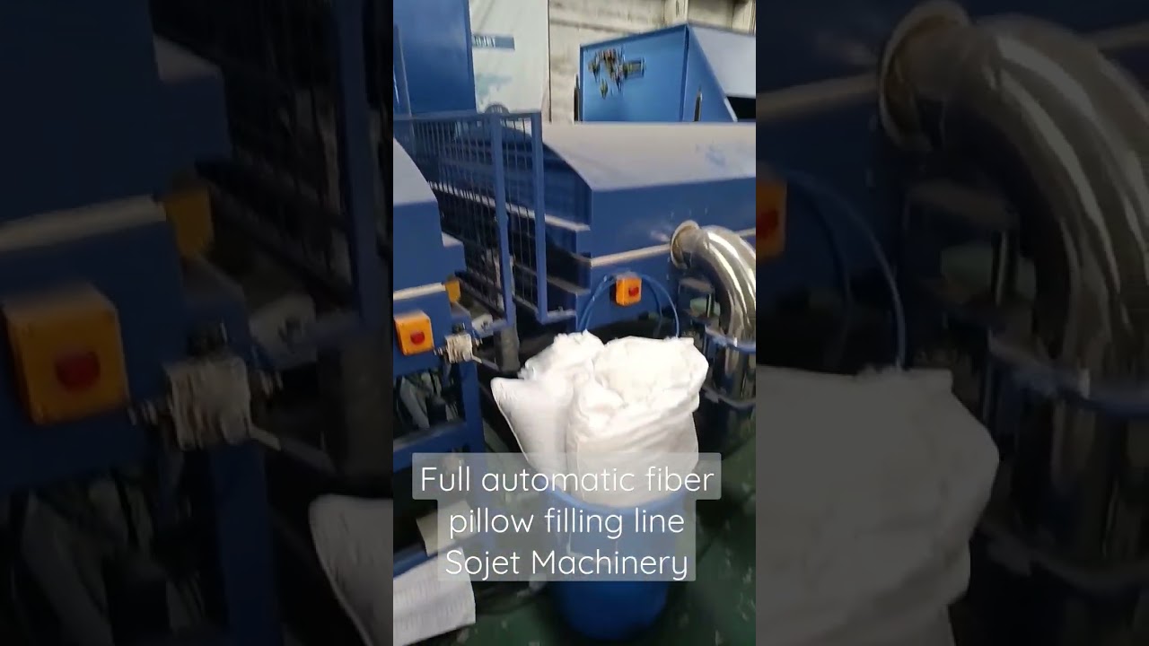Fac tour for manufacturing automatic fiber pillow filling production line