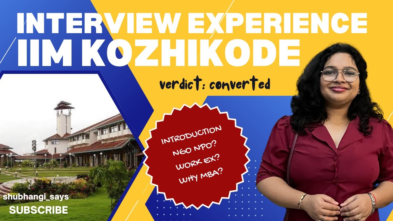 Don’t do this in your interview! IIM Kozhikode Interview experience #interview #iimk #iim #mba