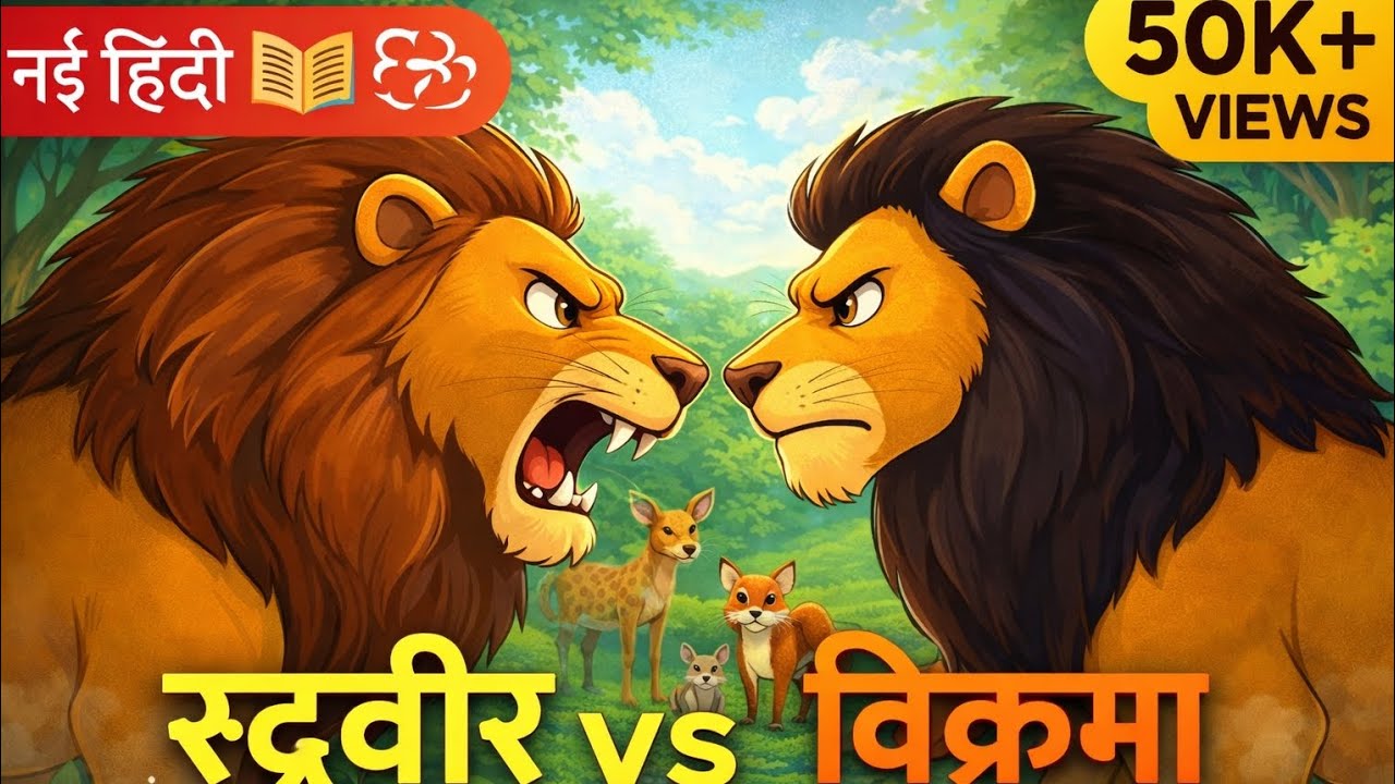 जंगल का असली राजा कौन? | रुद्रवीर vs विक्रम भैरव | Hindi Moral Story