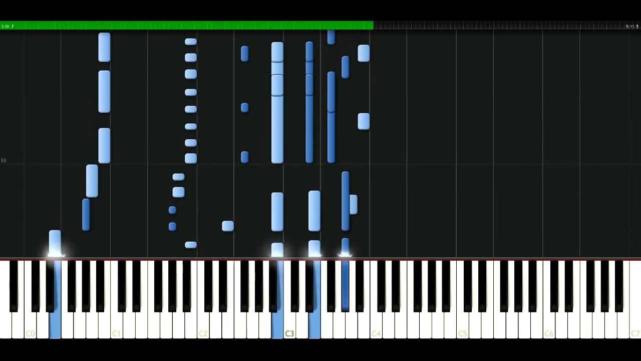 Dire Straits - So far away [Piano Tutorial] Synthesia | passkeypiano