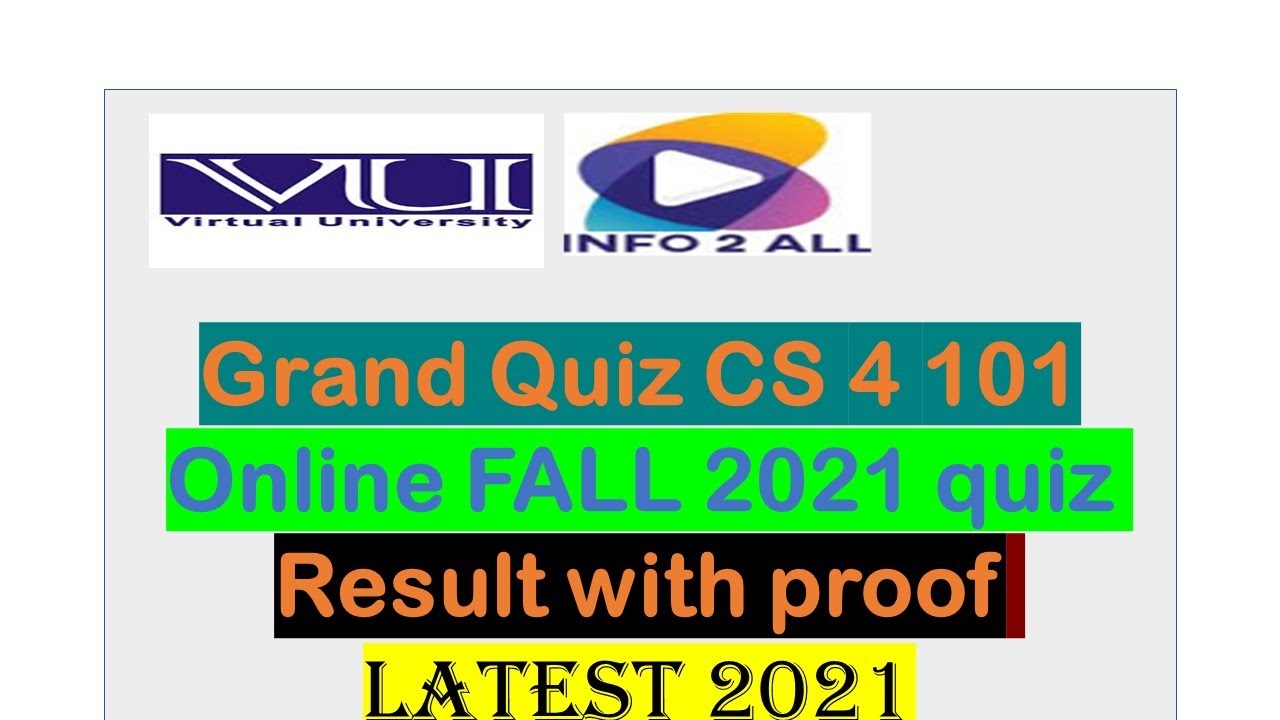 CS 101 grand quiz 4 2021