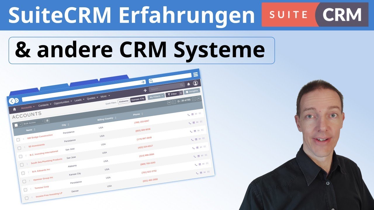 Erfahrungen mit SuiteCRM: Wie SuiteCRM im Vergleich zu anderen CRM Systemen dasteht