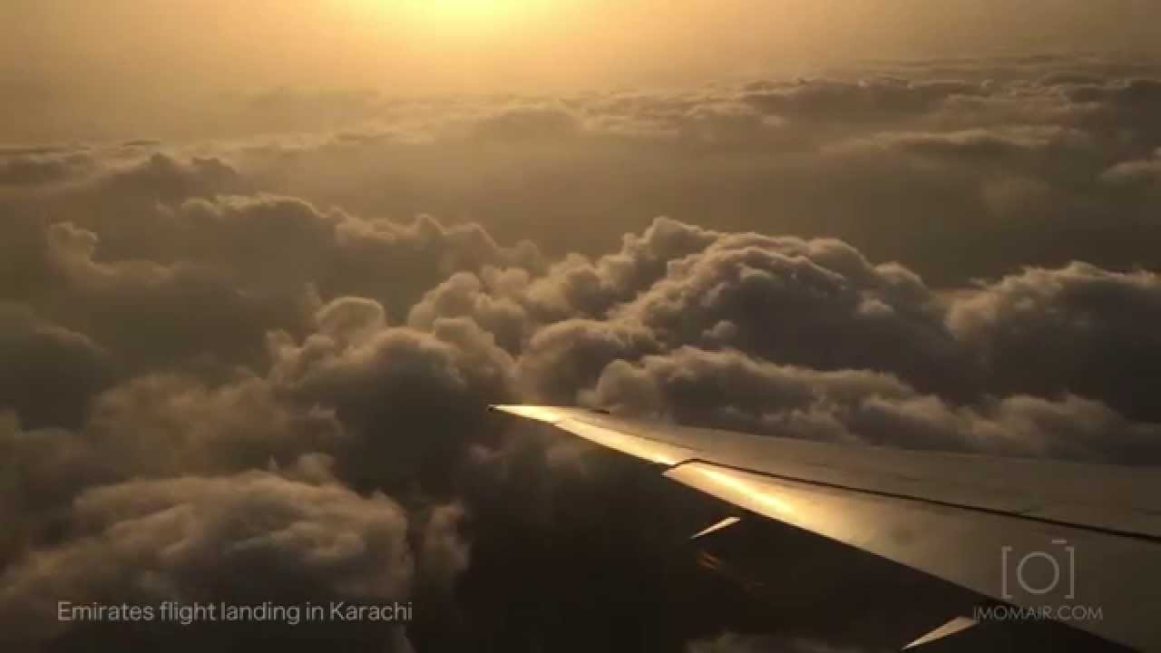 Emirates Landing at Karachi Airport