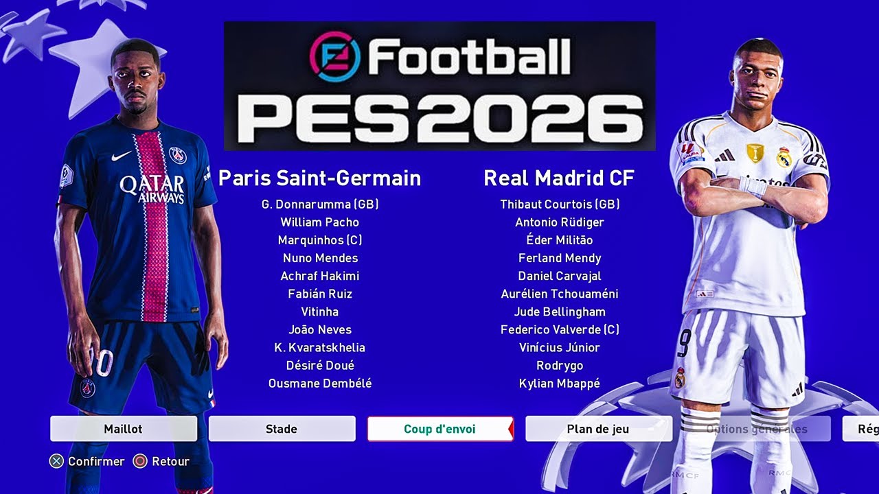 PES 2026 PSG - REAL MADRID | Gameplay Nouveaux Maillots 2025/2026