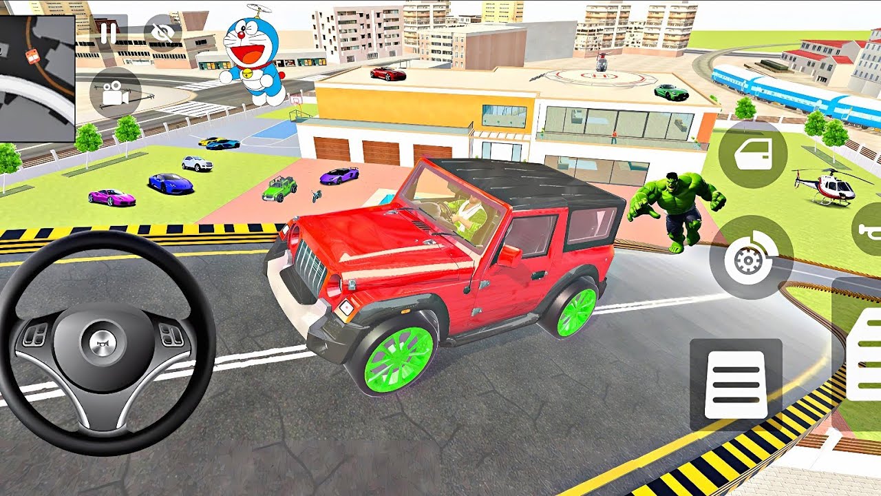 🚙 Thar vs Mega Ramp 😈 Extreme Jump🔥  Indian Theft Auto Simulator 💥🤩
